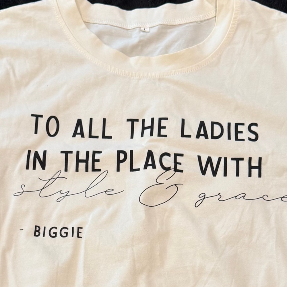 BIGGIE LYRICS Graphic T-Shirt women